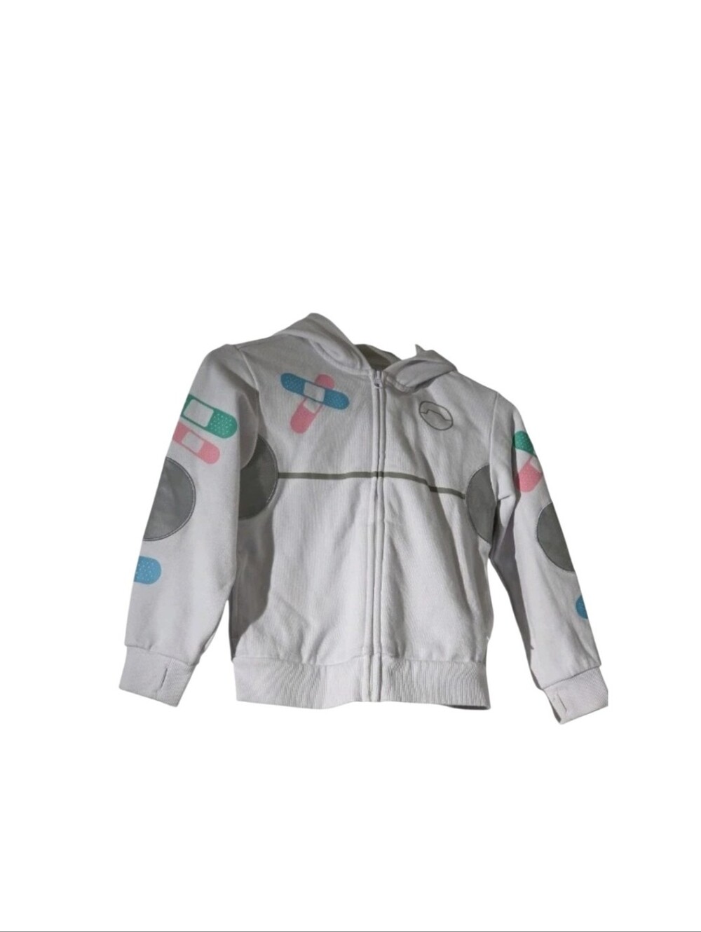 Disney Parks Big Hero 6 Baymax Kids Zip Hoodie Size S White Bandages- S